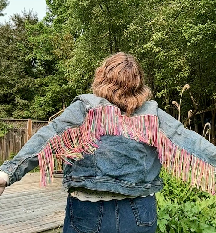 BYOJ Lexi Fringe Jean Jacket